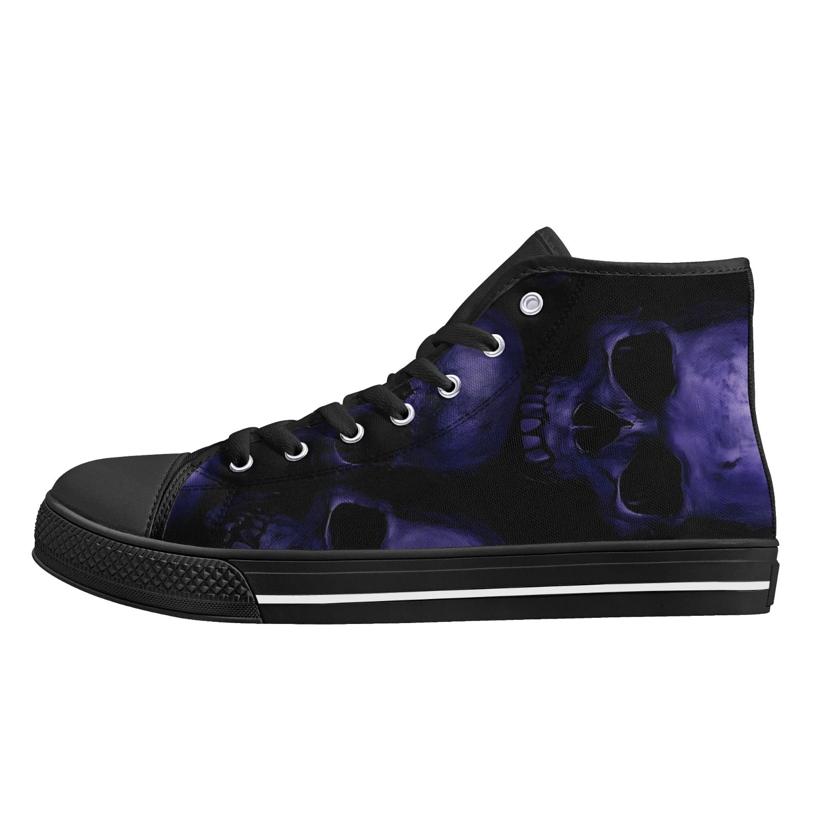 

Custom Shoes Gothic Skull Prints Classic High Top Canvas Shoes for Men Women Vulcanized Shoes Flats Sneakers Footwears