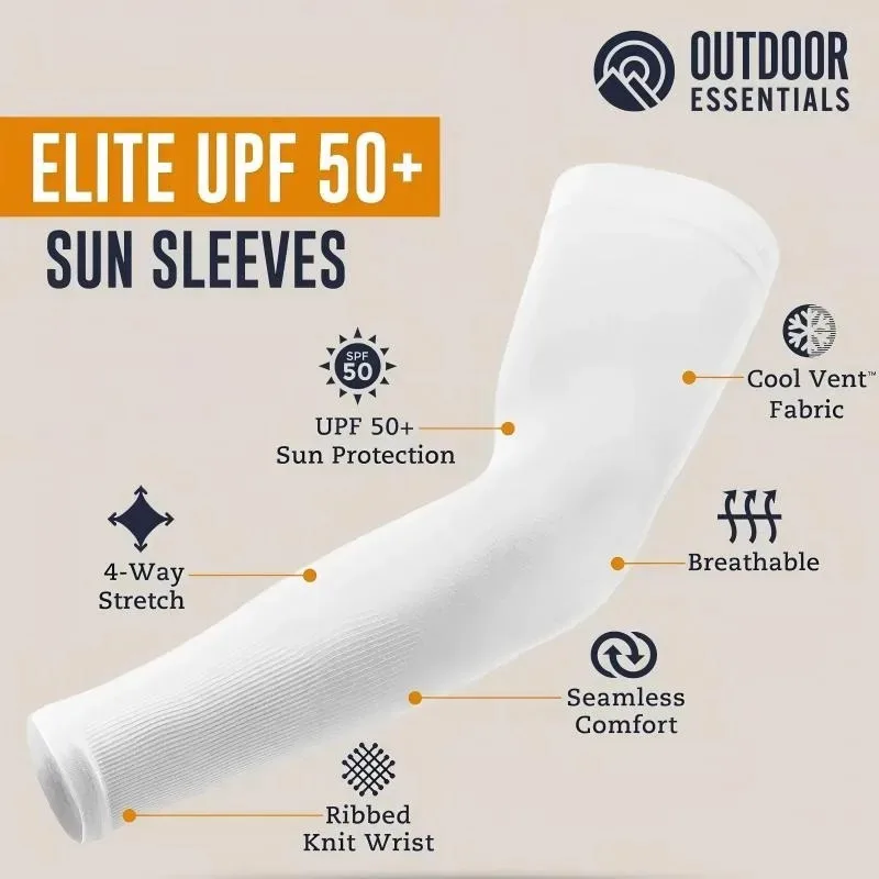 AliExpress NONE 1 Pair Sunscreen Ice Sleeves with High Elasticity and Enlarged Size for Outdoor Cycling and Driving, UV Resistant Ice Sleeves