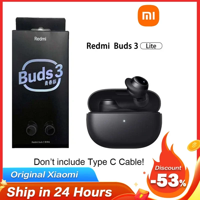 

Xiaomi Redmi Buds 3 Lite Earphone TWS Earphone Headset Wireless Earbuds Game Headphones HiFi Bluetooth Earphones with Mic