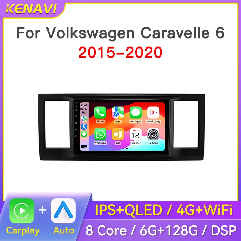 

Car Stereo Radio For VW Volkswagen Caravelle 6 T6 2015-2020 Multimedia Player GPS Wireless Carplay Android Auto Head Unit Screen