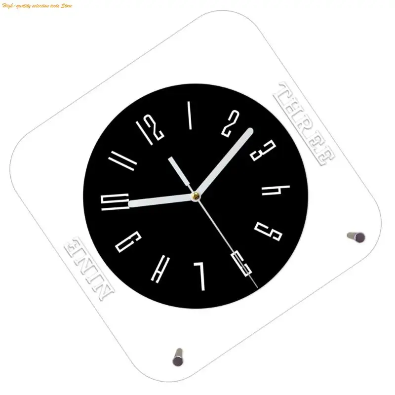 203F Silents None-Ticking Clock Decorative Clock Battery Operated Wall Clock for Home