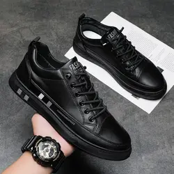 Fashion Men's Sneakers White Women And Men Shoes Platform Black Couple Flats Tenis Masculino Zapatillas Mujer Plus Size