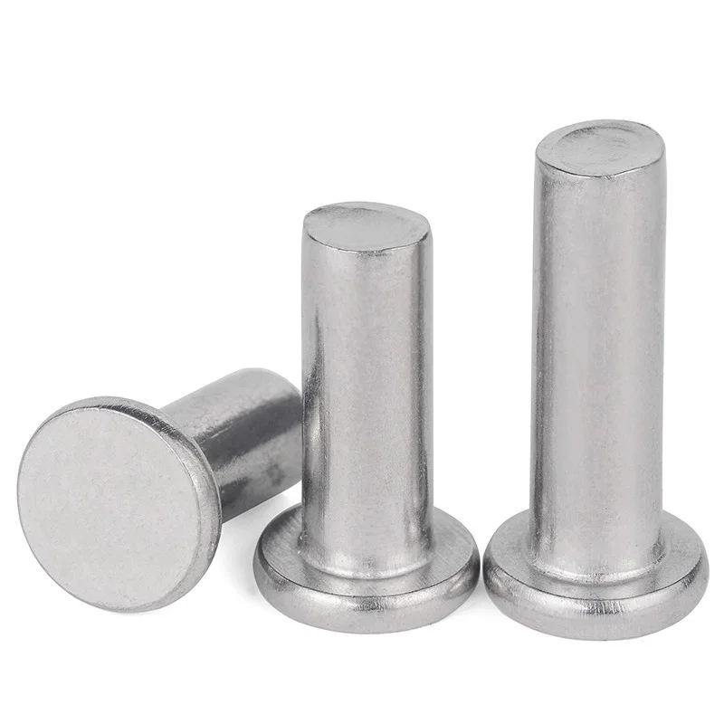 304 الفولاذ المقاوم للصدأ غاطسة رئيس برشام الصلبة (نوع المذهل) الذاتي توصيل تدق على شقة رئيس برشام M2 M2.5 M3 M4 M5 M6 M8