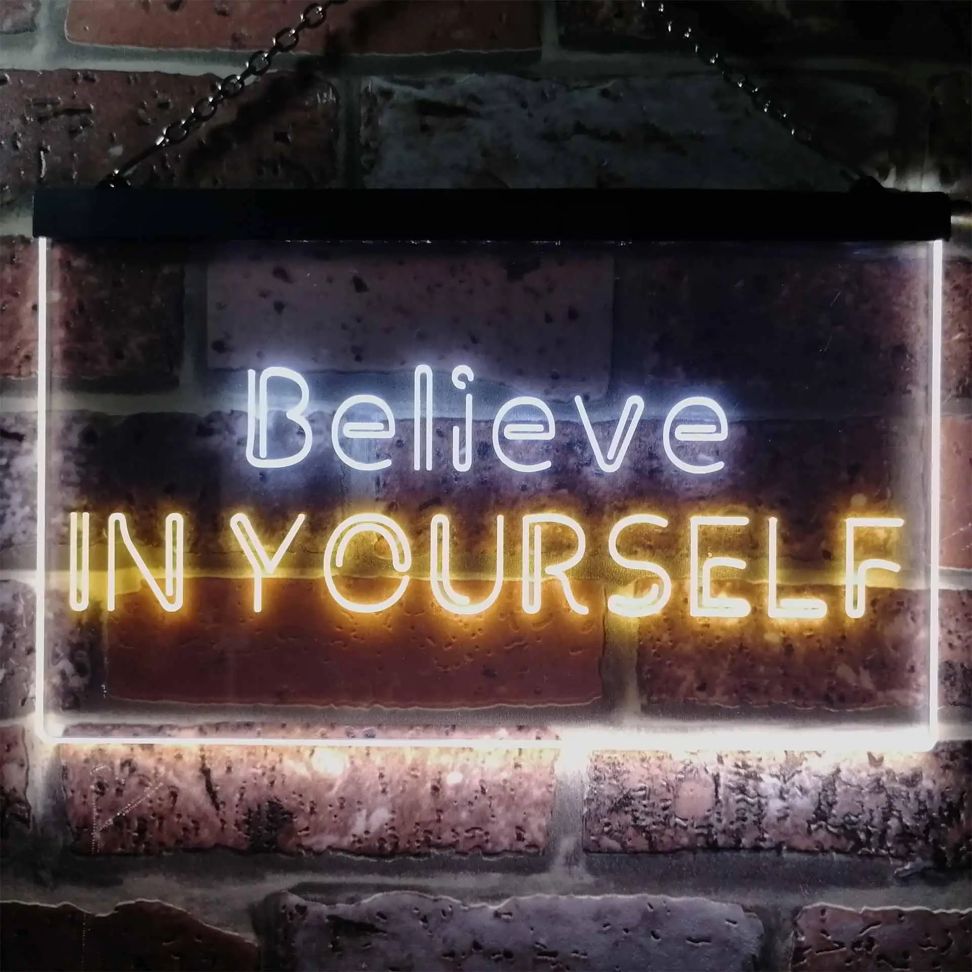 Believe in Yourself Dual Color Led Neon Sign st6-i3198