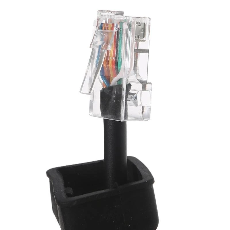 090F RJ-45 8 PIN إلى 8 Pin راديو سماعة ميكروفون مكبر الصوت لـ Mobile