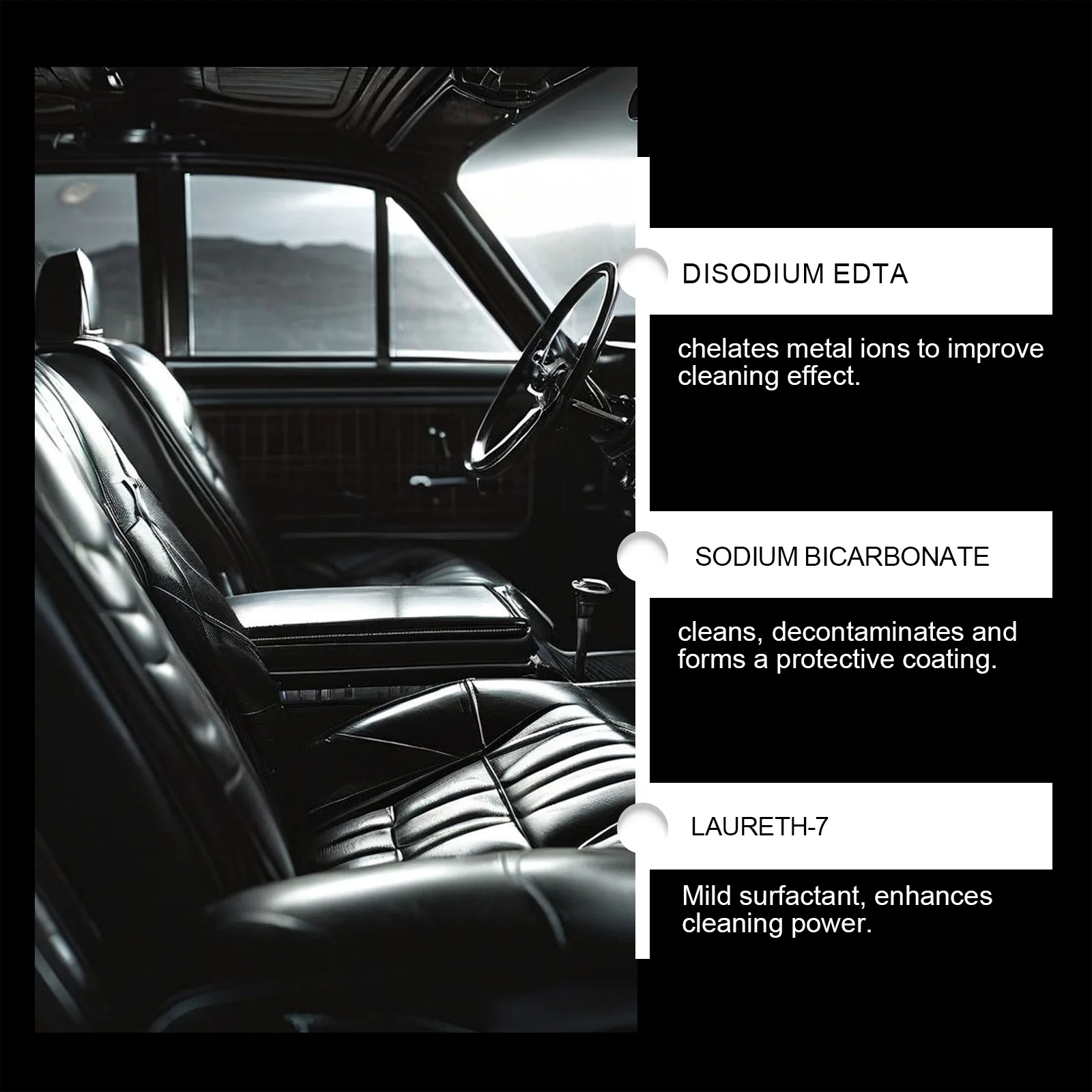Automobile Leather Ceramic Coating Spray Leather Renovation Decontamination Brightening Maintenance Cleaning Polishing Spray