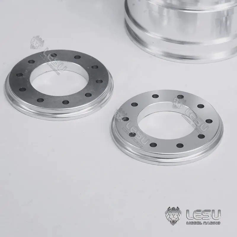 

1/14 truck aluminum alloy wheelsflange axle front wheels oval hole LESU Tamiya tractorsW-2043-C