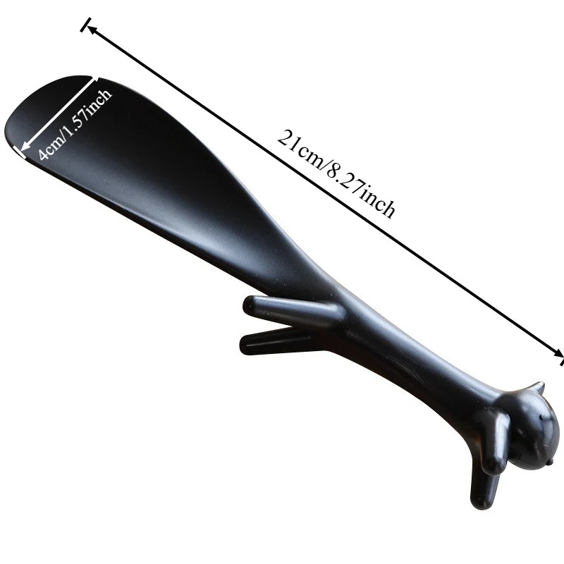 جهاز يرتدي الأحذية المحمول من Shoehorn، جهاز رفع أحذية الأطفال، حذاء قصير من البلاستيك اللطيف قابل للسحب مع ركلة واحدة