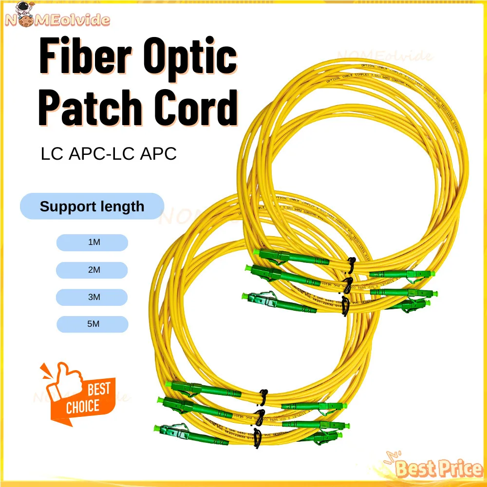 10PCS Simplex LC/APC-LC/APC Patch Cord 1M/2M/3M/5M/ Fiber Optic Jumper Cable 2.0Mm Or 3.0Mm PVC FTTH