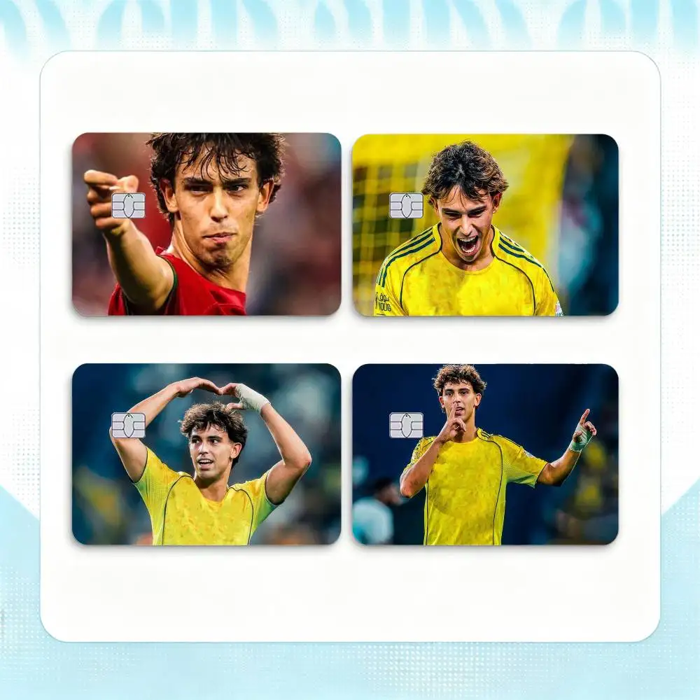 J-Joao Felix Football Credit Card HD Stickers Small Chip Waterproof Sticker Game Card Decal Gift