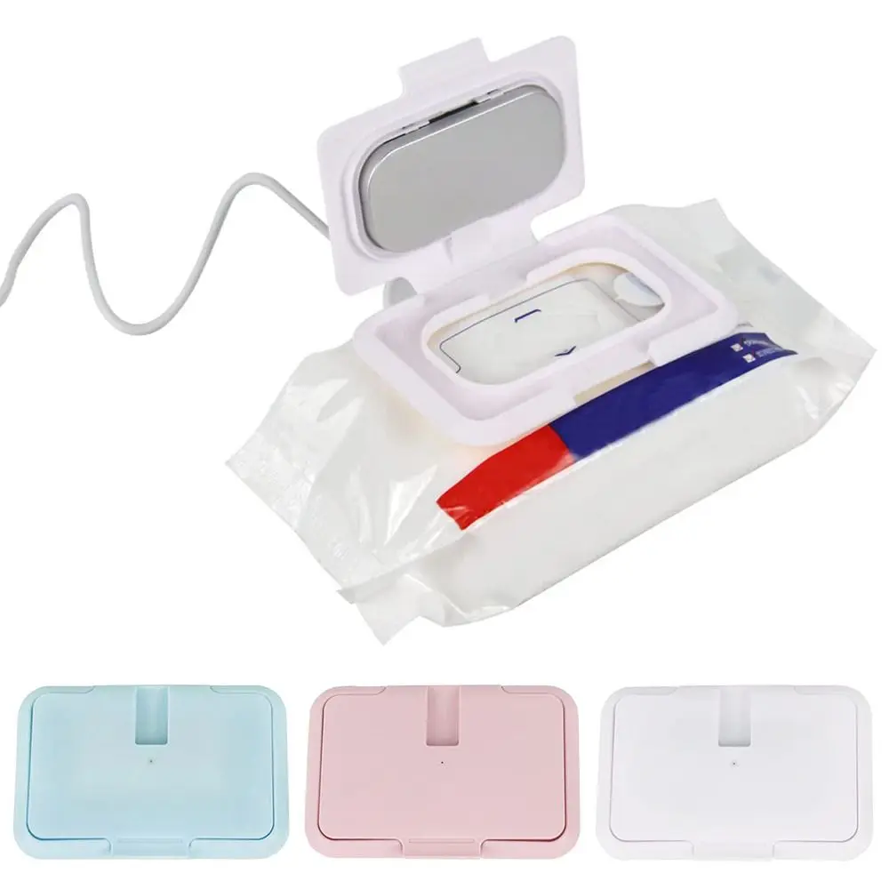 USB Portable Baby Wipes Heater Thermal Warm Wet Towel Dispenser Napkin Heating Box Cover Home Car Mini Tissue Paper Warmer