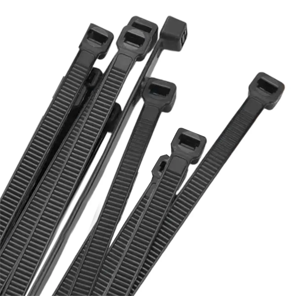 Home Tool Self-Locking Nylon Tie Black 8x200 Cable Tie Fastening Ring Cable Tie Zip Wraps Strap Nylon Cable Tie Set