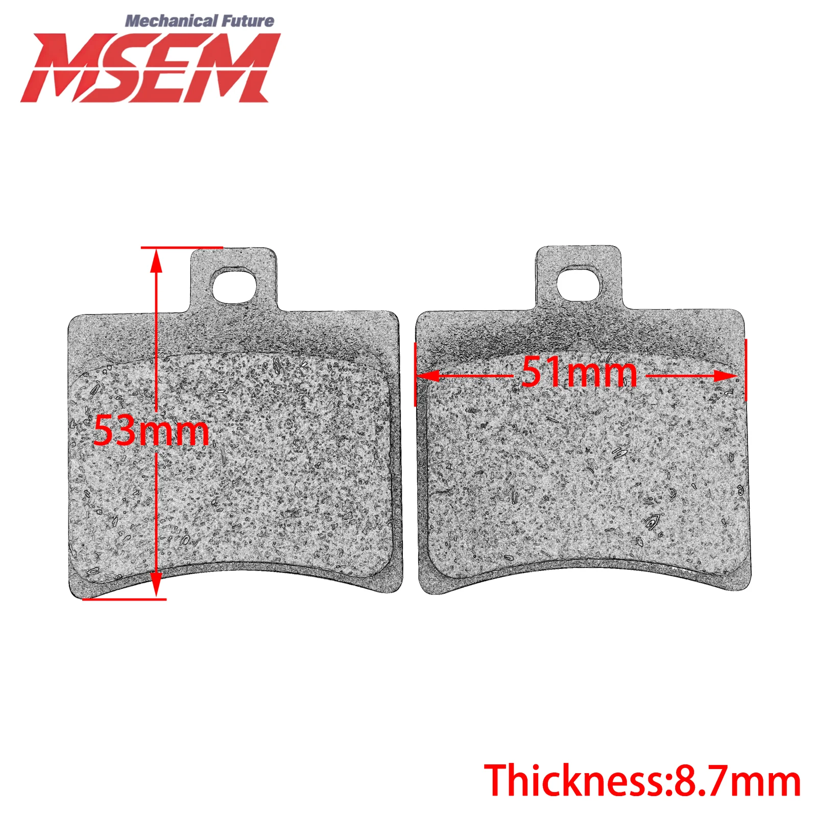 Motorcycle  Rear Disc Brake Pads for Keeway RKV TX 125 150 200 Benelli VLM VLX VLC STELS FLAME 200 Leopard Tomcat200
