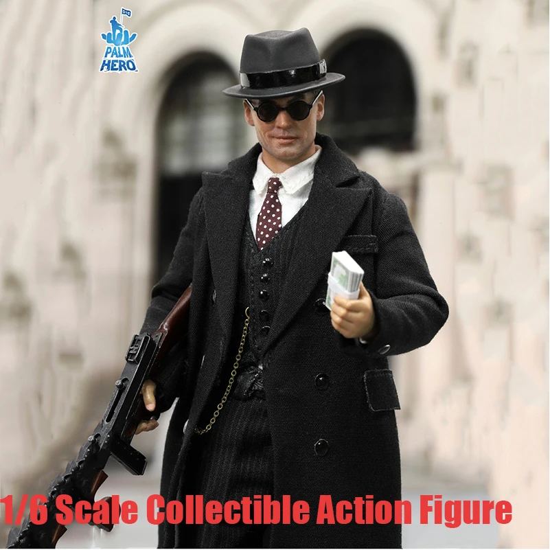 

DID XT80008 1/12 Men Soldier Chicago Gangster John Clooection Dolls Full Set 6Inch Action Figure Modelpalm Hero Series Toys