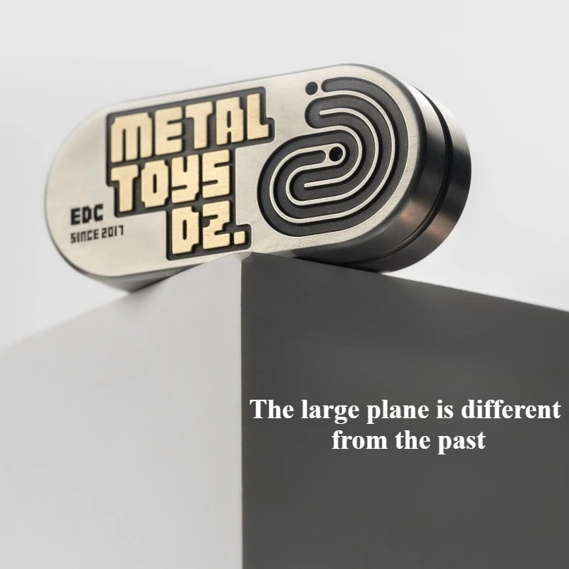 (Pre Sale)Dz.2025 New Greedy Snake TOPB Inlaying Technology Mechanical Metal EDC Fingertip Push Plate Decompression Desktop Toy