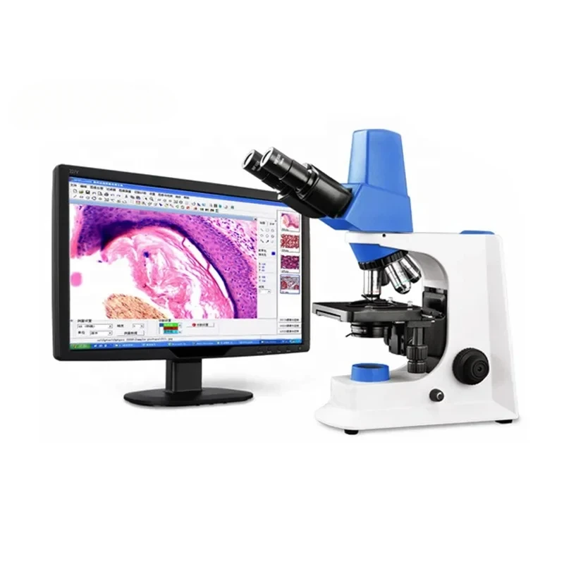 Binocular Head SMART-e500 Medical Laboratory Trinocular Microscope with Digital and Measuring Software