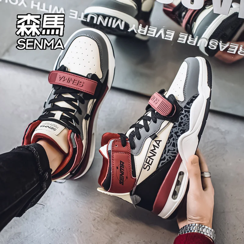 

Faionable Winter High-Top Men's Casual Outdoor oes Trendy Leisure Board oes Super Fiber Me Breathable Wear-Resistant ...