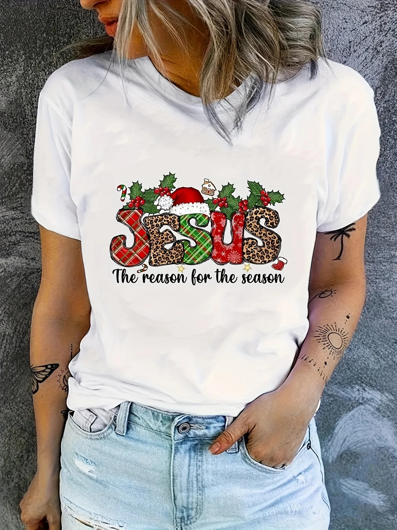 

Women's Plus Size T-shirt Graphic Short Sleeve Clothing Top, Loose and Casual, Soft and Comfortable Breathable, Outdoor Sports