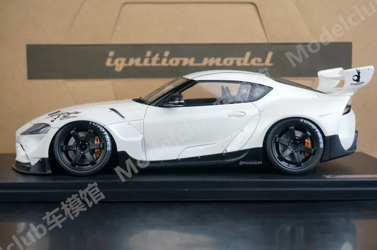 IG 1:18 Supra PANDEM A90 White JDM Simulation Limited Edition Resin Metal Static Car Model Toy Gift