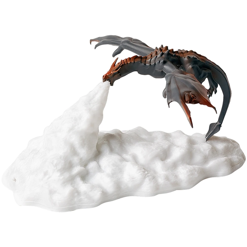 

3D Dragon Night Light Firing LED Lamp Decorative Kids Room Party Gift Breathing Effect USB Charging Small Dinosaur Light