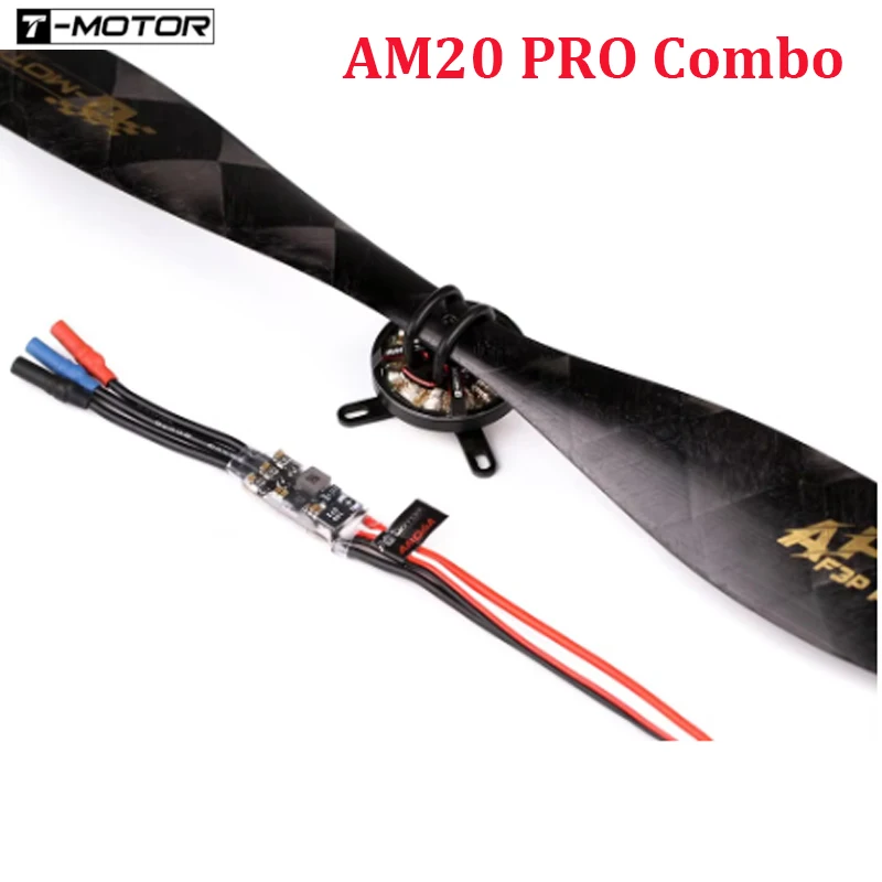 T-MOTOR AM20 PRO Combo (AM20 Brushles Motor + AM06A ESC + T10x3.1 / FS10x3.1 Prop) For RC Fixed-Wing Airplane Drone