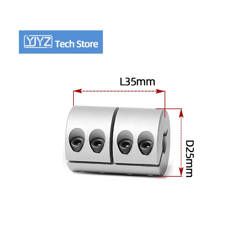 D25L35 Aluminium Alloy Rigid Coupling For Motor Electric CNC Machine And 3D Printer 1PC GX25X35 Coupler Part Lead Screw