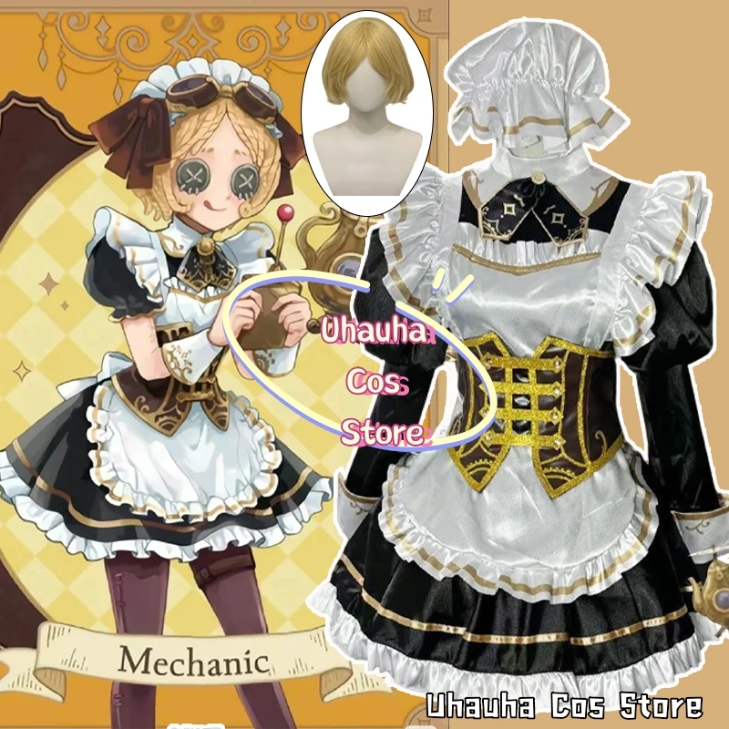 

Identity V Mechanic Gardener Manor Tea Party Elegant Dress Cosplay Costume French Maid Lolita Skirt Disguise for Adult Women