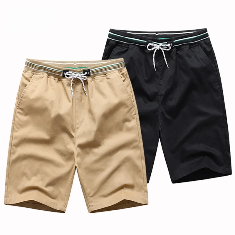 

Хлопковые шорты мужские летние, модные, спортивные, повседневные, пляжные, свободные брюки, молодежные, износостойкие, тонкие, 100% хлопок