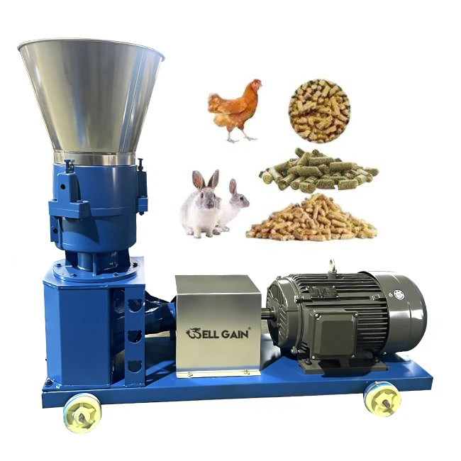 

Poultry Livestock Feed Pellet Machine Chicken Pig Cattle Cow Sheep Feed Pelletizer Granulator Making Machine for Farm Use