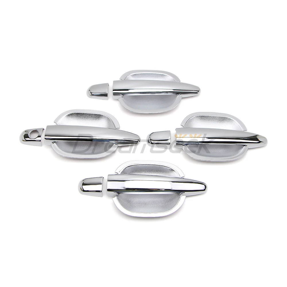 

12 шт. хромированная дверная ручка + комплект крышек чаши для Toyota Avalon Camry Sienna Tacoma 4Runner 2003-2009 Lexus GS GX RX без умного ключа