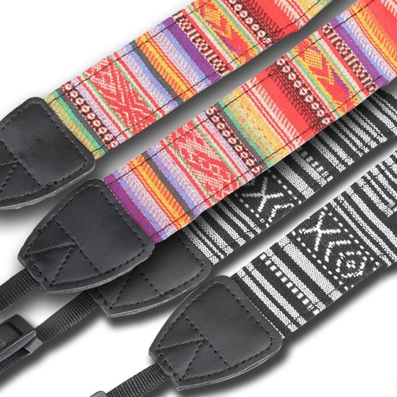 Portable Camera Strap for Sony/ Nikon Camera Belt for DSLR Digital SLR Adjustable Universal Leather Neck Strap for DSLR Camera