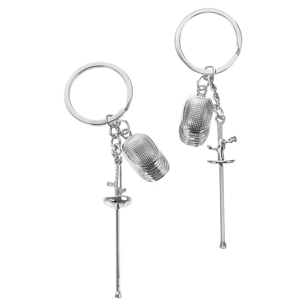 

2 шт. Брелок для фехтования, сувенир клуба, спортивный жетон, подвеска в виде фольгированной сабли/эпе, украшение для рюкзака/сумки, спортивная атрибутика