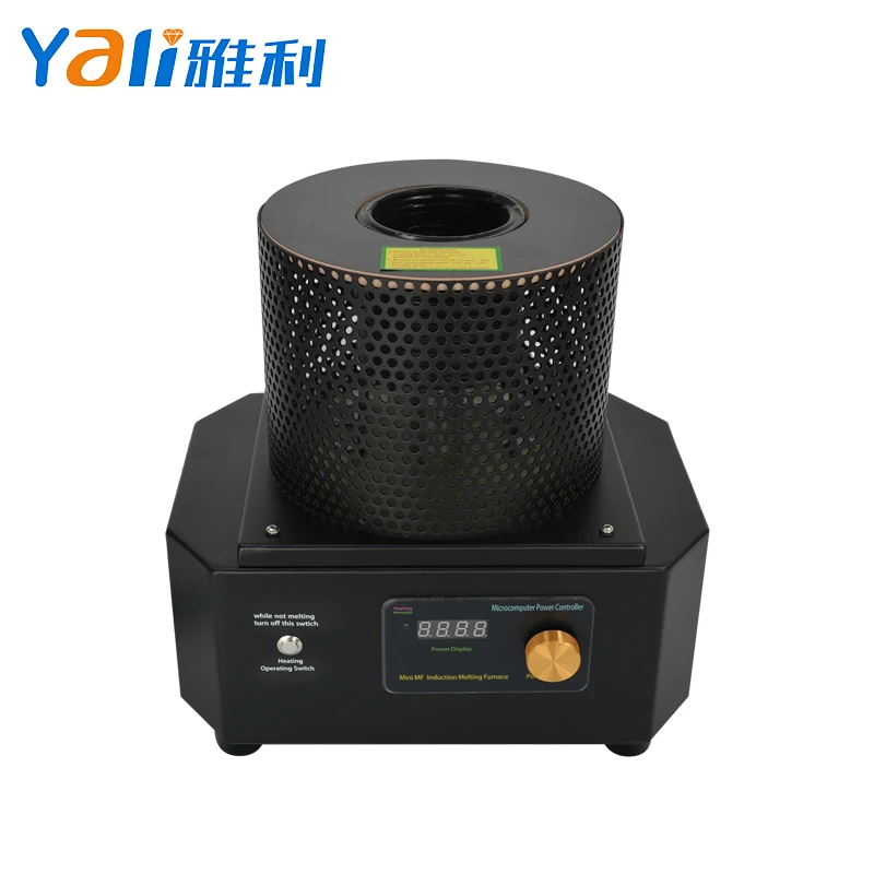 YALI - Mini Fundidora de Metales de 3500W, para Cobre, Plata, Acero y Oro, con Certificación CE 1600, Capacidad de 1KG, Fundición Rápida, Gran Venta