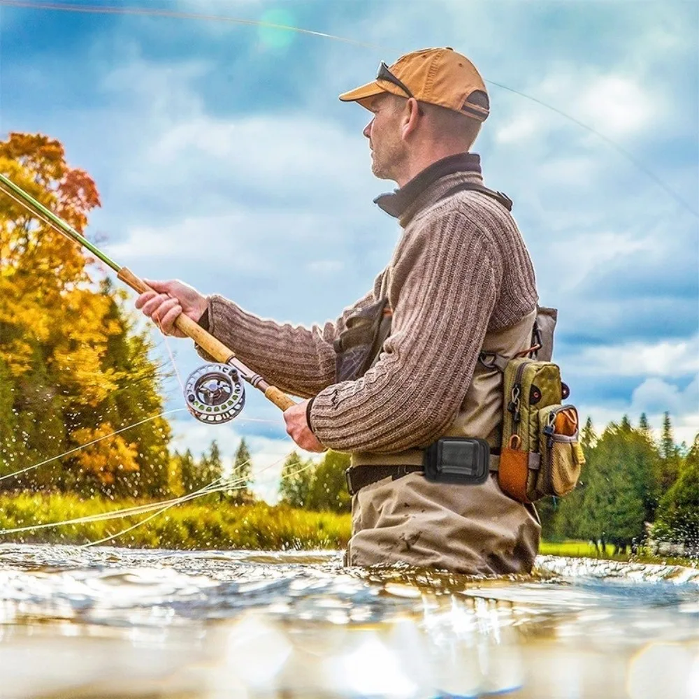 

Adjustable Strap Adjustable Waist Belt Rod Holding Feature Lure Fishing Tool Fly Fishing Rod Holder Outdoor Design