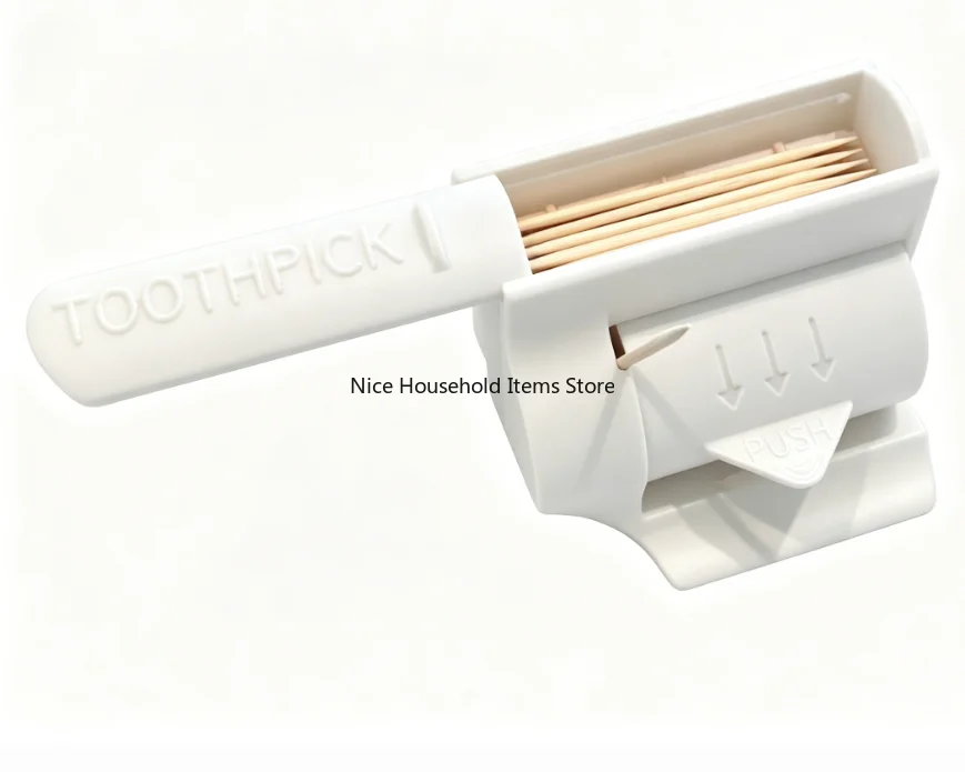 One Click Pop Up Toothpick Box For 65mm Toothpicks Family Gathering Must Have Easy Use Durable Home Accessory