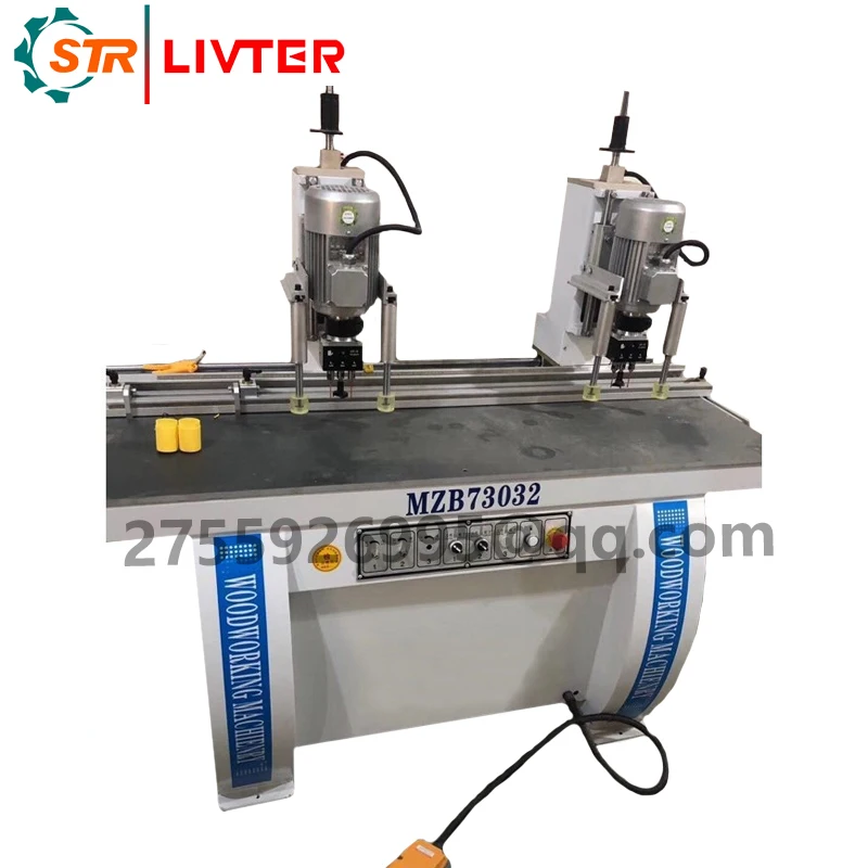 Single-head dust-free hinge drill for woodworking with up/down drilling function, single-row hinge drilling machine.