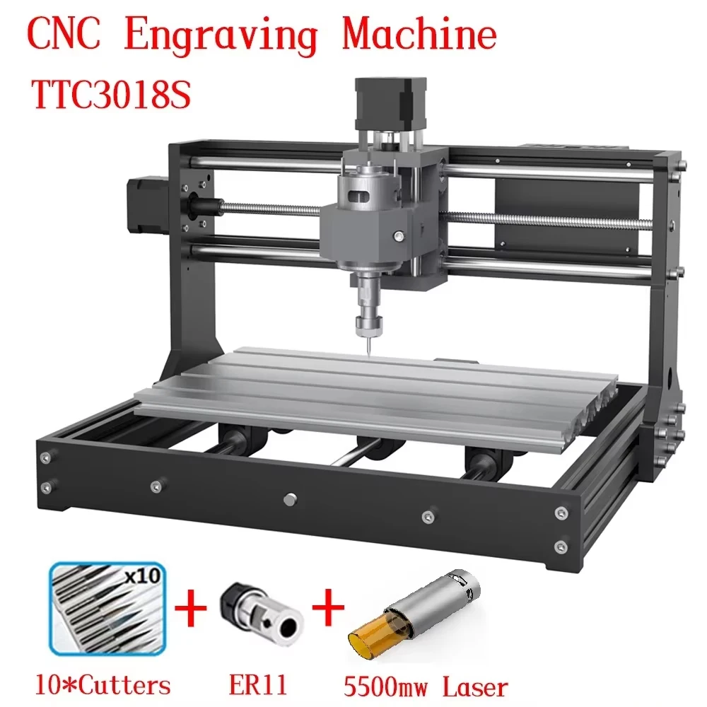 Twotrees TTC3018 CNC Engraver Machine GRBL Control Milling Router DIY Cutting 3-axis PCB PVC Mini Wood Engraving Machine