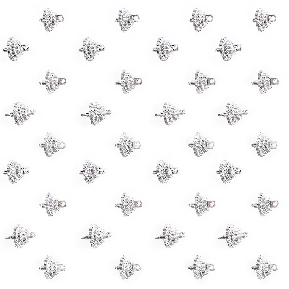 

100Pcs Christmas Ornament Hangers Caps DIY Round Tops for Crafts Decorative Replacement Covers for Plastic Ceramic Ball