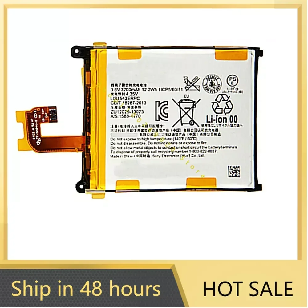 LIS1543ERPC battery 3200mah for Sony Xperia Z2 L50T D6502 D6503 L50 L50W L50U Cellphone batteries