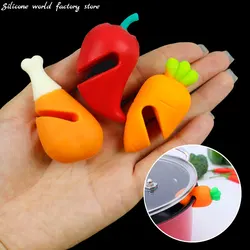 Silicone World Anti Overflow Silicone Pot Lid Rack Elevator Heat Resistant Anti-spill Device Cover Holder Practical Kitchen Tool