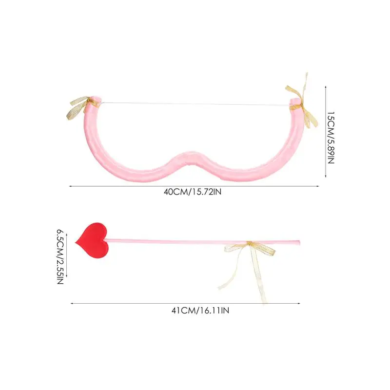 Cupido Arco Freccia Set Costumi San Valentino Cupido Arco Freccia Set Cupido Freccia Palcoscenico Trucco Palla Festa Costume Cosplay Puntelli
