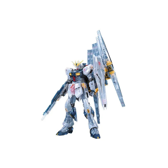 BANDAI Ν Gundam RX 93 RG Mobile Suit Gundam, Gundam Base Limited Model Kits White Multicolor Transparent ν-