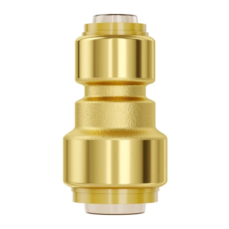 Brass straight-through push-in fittings 1/2 inch and 3/4 inch are used for air pipes