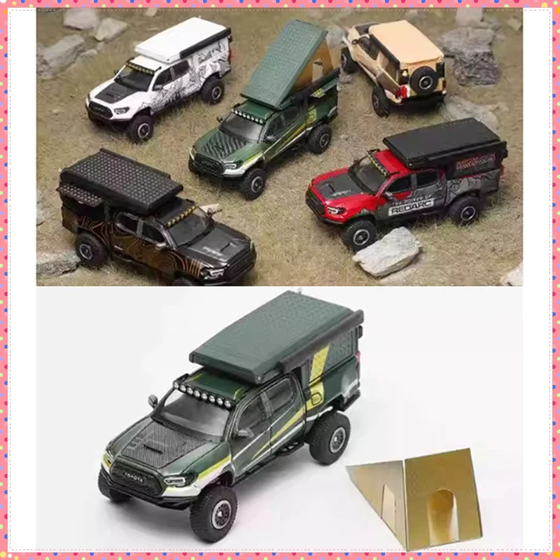 

GCD Diecast 1:64 Scale 2022 TACOMA Camper Van Alloy Car Model Static Collection Decorated Souvenir Gift Hobby & Toys