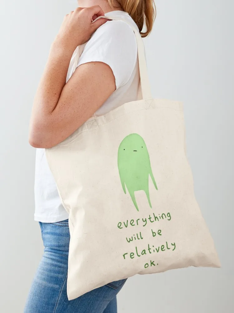 

Relatively OK Tote Bag shopper bag woman Shopper Fabric bag shopping bags foldable