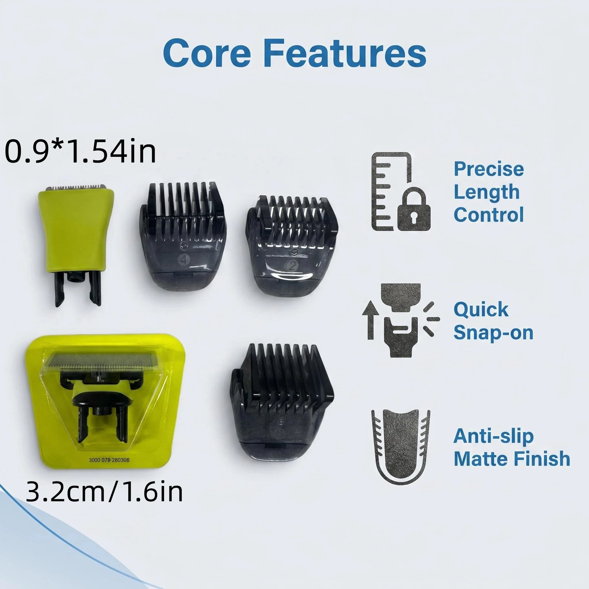 Shaver Replacement Blade Heads Compatible with 1-Blade QP Series 25/26/27/45
