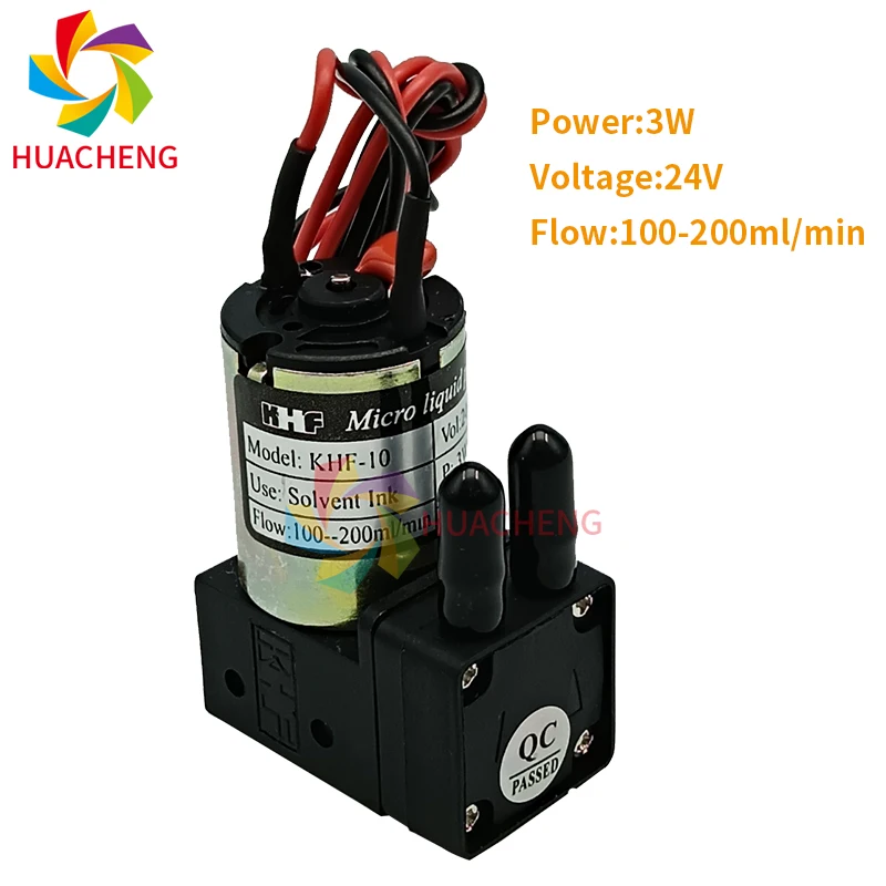 For KHF-30 HY-30 Solvent Ink Pump Air Pump for Large Format Inkjet Printer 24V 3W/4.4W/7W Printer Micro Diaphragm Small Pump