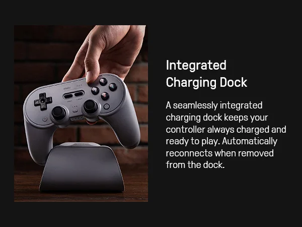 8BitDo — Bluetooth-контроллер Pro 3 для Nintendo Switch 1/2 ПК Windows Apple SteamOS Android с зарядной док-станцией джойстиками Фото №4