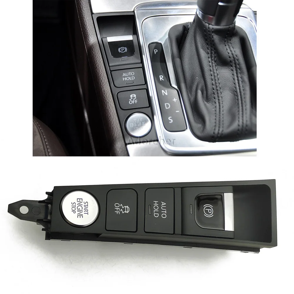 

1pc Car Electric Handbrake Switch Parking Brake Button Fit for VW Passat B7 CC 2011 - 2012 3AD927137B