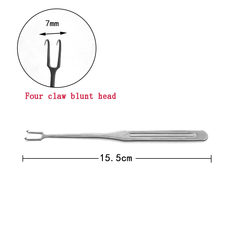 Beauty plastic surgery hook rake type eyelid and eye bag hook for double eyelid and nose comprehensive surgical instrument skin